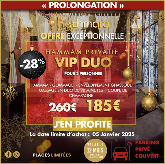 Hammam Privatif VIP Duo - Kechmara